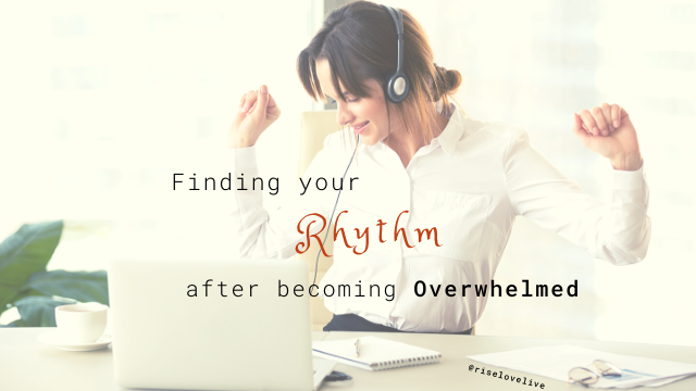 Finding your rhythm...feat